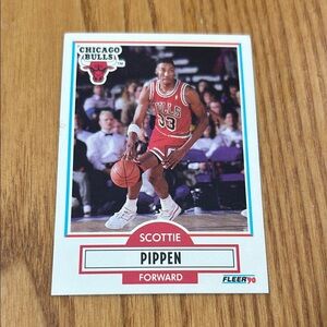 Scottie Pippen Fleer 90 Basketball Card